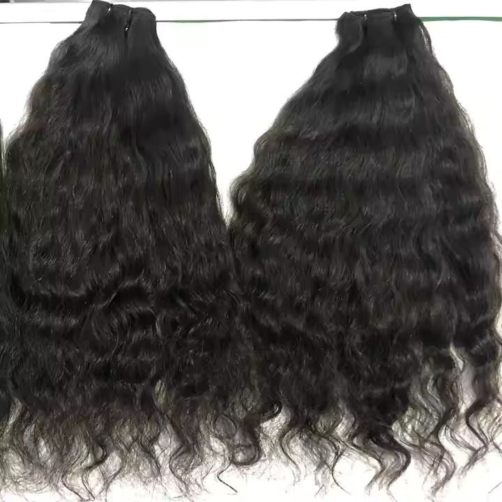 Natural Raw Indian unprocessed Human Hair Extensions wavy