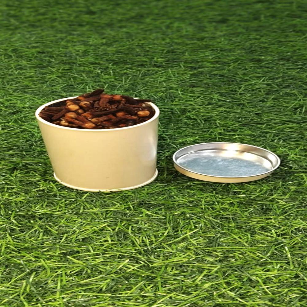 Spice packaging tin container