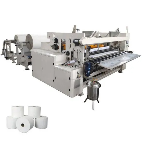 Fully Automatic Toilet Paper Roll Making Machine - Capacity: 400-415 Pcs/Min