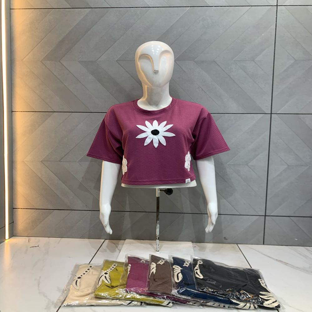 Oversize Down Shoulder Top - Lightweight Cotton Blend, Sizes S-l-xl, Multicolor Printed Design - Off-shoulder Feminine Style For Summer