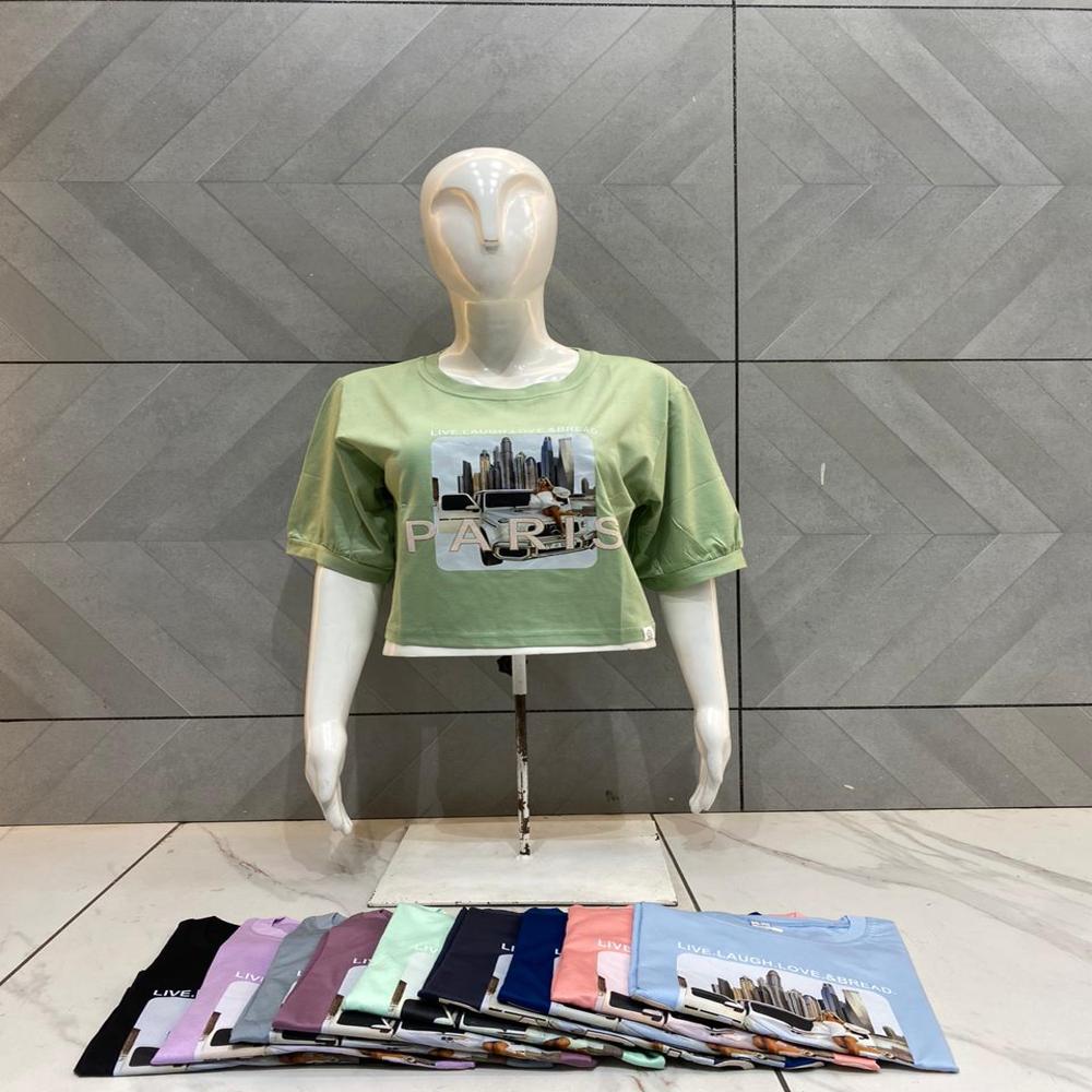 Oversize Down Shoulder Top - Lightweight Cotton Blend, Sizes S-l-xl, Multicolor Printed Design - Off-shoulder Feminine Style For Summer