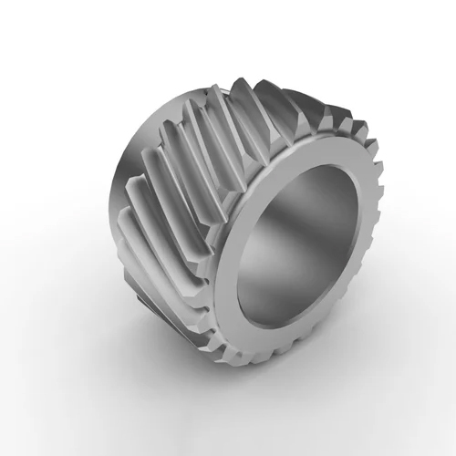 Industrial Helical Gear - Cast Iron, 150 mm Diameter, Silver Color | Ideal for Reliable Industrial Applications