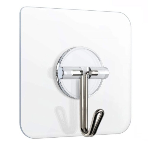 Round Hook Sticker - Stainless Steel, 4 Cm Diameter, Metallic Golden Finish | Self-adhesive, Damage-free Installation, Versatile For Home Use