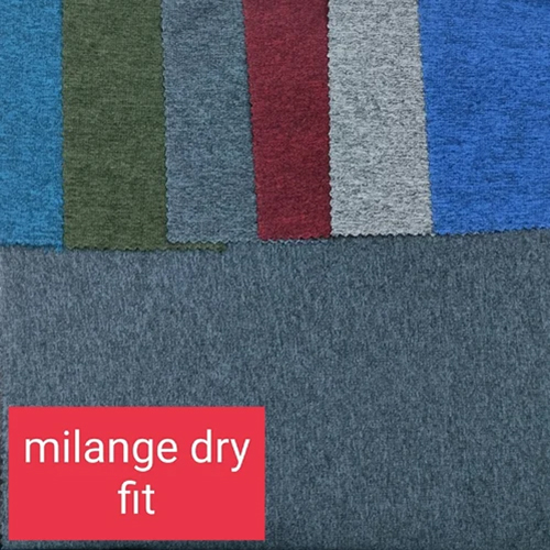 Polyester Milange Dry Fit - Attributes: Washable