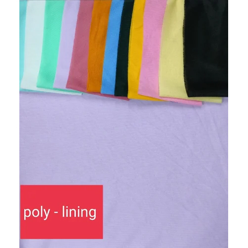 Interlock Linings 100 Gsm (Poly Knit ) - Attributes: Light In Weight