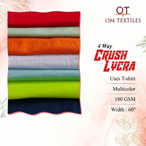 Crush Lycra 4 Way (Snowfall Fabric) - Application: Polyester Spandex