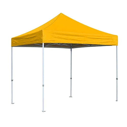 Gazebo Tent Yellow Polyester - Pole Material: Aluminum