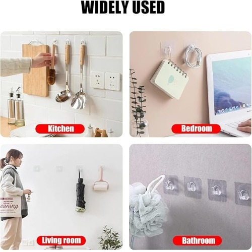 Transparent Kitchen Hook Sticker
