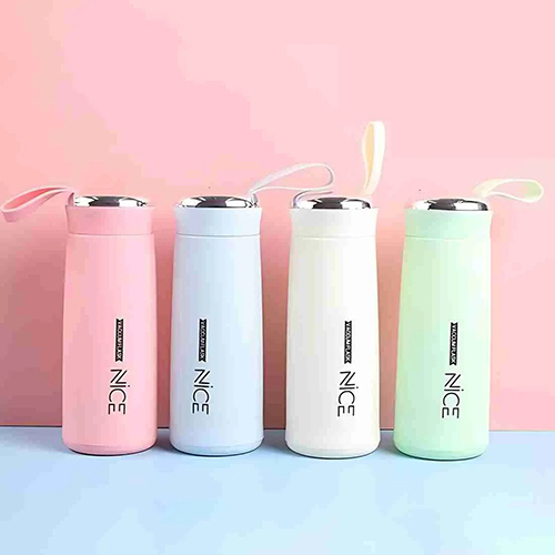 Nice Bottle - Metal 400 Ml , All Color Options, Narrow Flip Top Lid, Customizable Logo Printing, Warranty Included