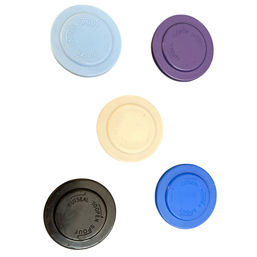 Multicolored Plastic Spout Cap - Durable Plastic, Standard Size, Various Colors | Ideal for Commercial Use