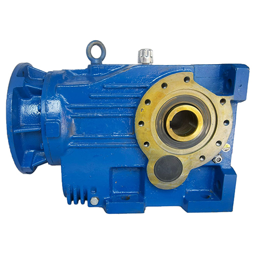 Bevel Helical Gear Box - Color: Blue Paint Coated