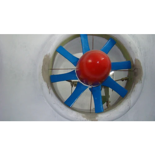 Industrial Axial Flow Fan - Color: White