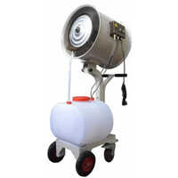 Trolley Mounted Industrial Misting Fan - Color: White