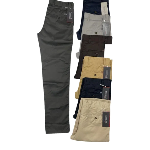 Men Polycotton Comfort Fit Trousers - Color: All Color