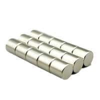 6x6mm Ndfeb Cylinder Shaped Magnet - Ndfeb Material, Round Shape, Silver Color | Permanent Magnet Ideal For Industrial Applications