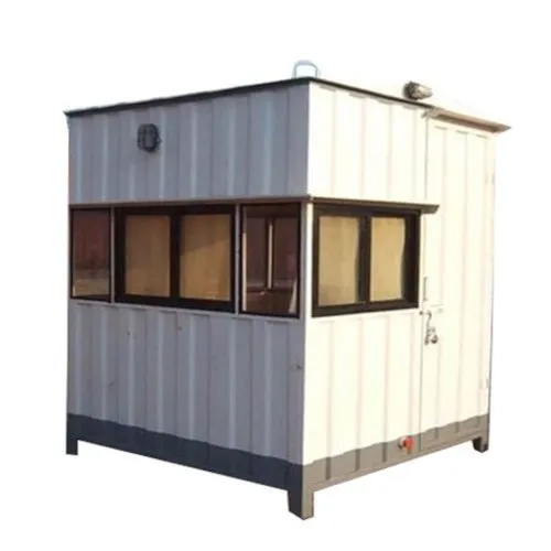 Portable Steel Toll Booth Cabin - Color: White