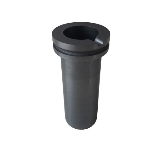 Bell Melting Ringed Graphite Crucible - Color: As Per Requirement