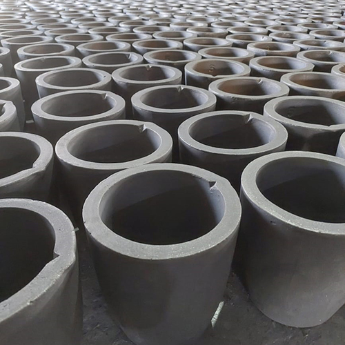 Silver Melting Ringed Graphite Crucible
