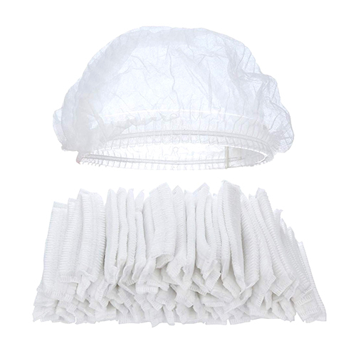 Disposable Bouffant Cap - Color: White