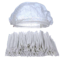 Disposable Bouffant Cap - Color: White