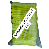Green Bouffant Cap - Material: Non Woven