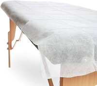 High Quality Disposable Bed Sheet - Non-woven Material, 48x80 Inches, Blue Color | Plain Dyed Design, 180 Gsm, For Hospital Use