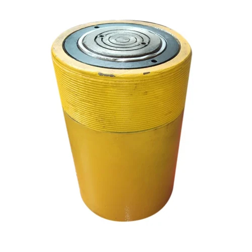 50 Ton Hydraulic Cylinder Jack - Color: Yellow Paint Coated