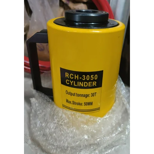 30 Ton Hydraulic Hollow Jack - Color: Yellow Paint Coated