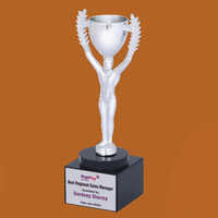 Idf3660 Glass Trophy - Crystal, Different Sizes | Polished Finish, Round Shape, Competitive Style With Holder Attachment