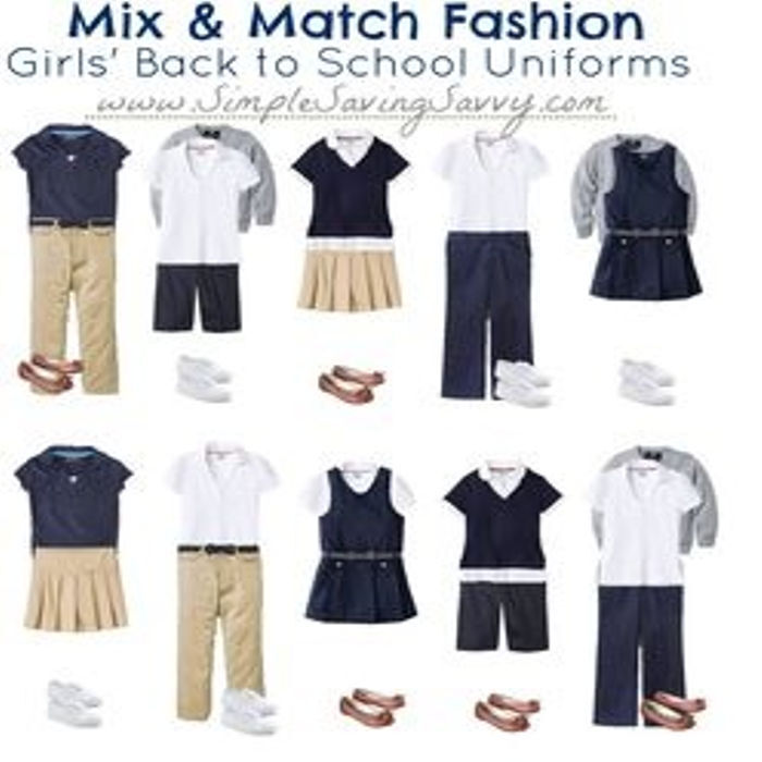 School Wear - Color: Black And White