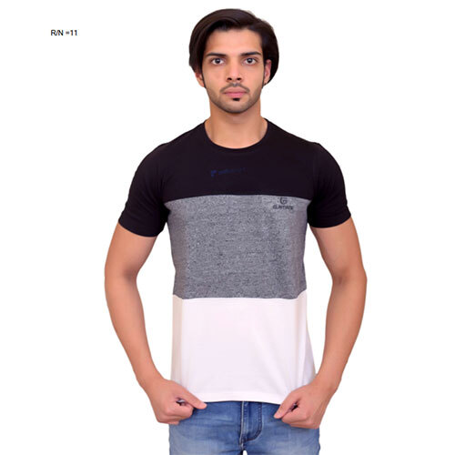 Three Shade Round Neck T-shirt