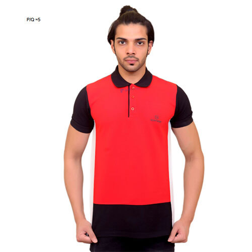 Red and Black Polo T-shirt