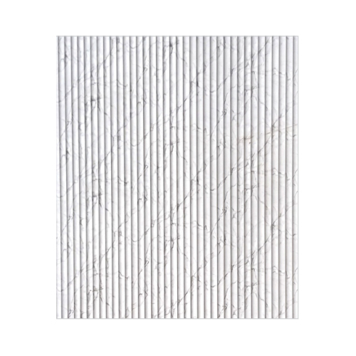 736 Fluted Marble White