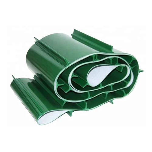 Pvc Cleated Conveyor Belt - Color: Green