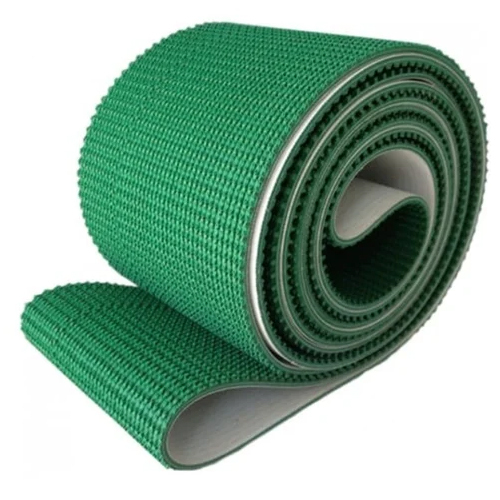 Rough Top Pvc Conveyor Belt - Color: Green