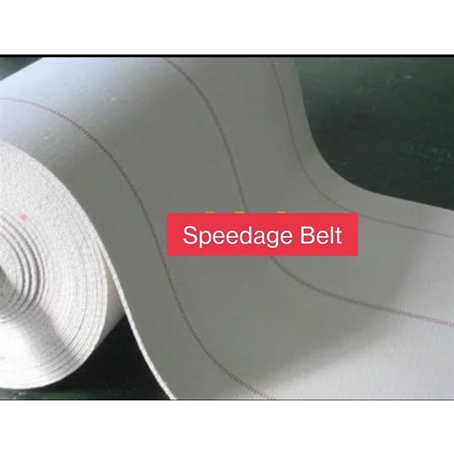 Rubber Cotton Conveyor Belt - Color: White