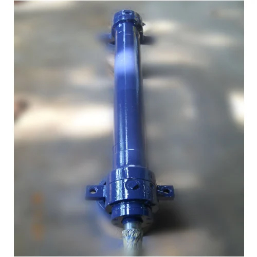 Custom Built Hydraulic Cylinder - Color: Blue