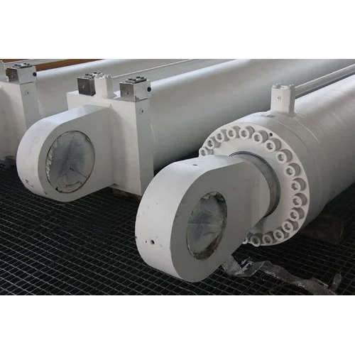 Large Bore Hydraulic Cylinder - Color: White