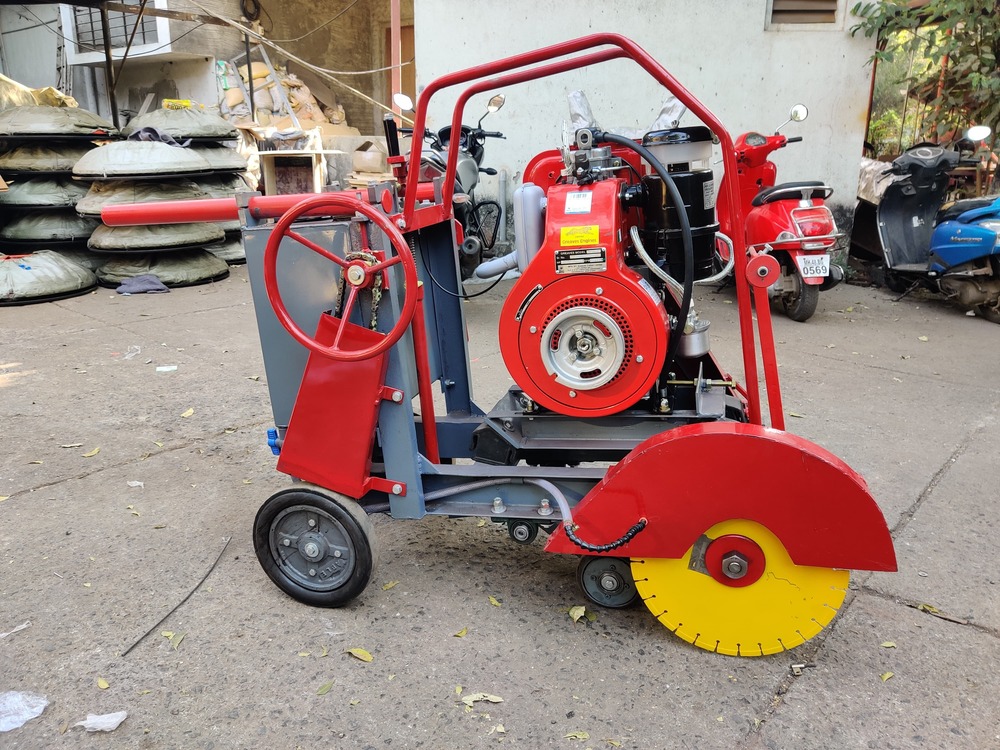 Concrete Groove Cutter Ab-150 D - Color: Orange