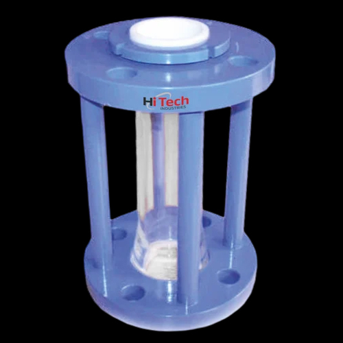 15 To 300 Mm Ms Checknut Type Sight Glass Flow Indicator - Color: Sky Blue