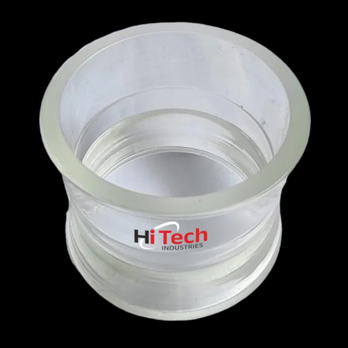 Transparent Qvf Pipe Section Sight Glass Flow Indicator - Color: White