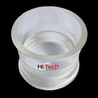 Transparent QVF Pipe Section Sight Glass Flow Indicator
