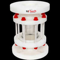 Pp Sight Glass Flow Indicator - 15 Mm To 300 Mm Size Range | White Color, Semi-automatic Operation, Durable For Chemical Industry Use