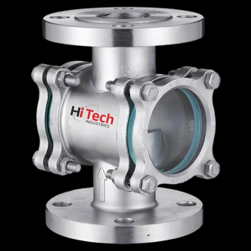 15 To 300 mm SS Double Window Type Sight Glass Flow Indicator