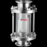 Tc End Sight Sight Glass Flow Indicator - Color: Silver