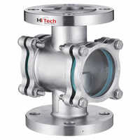 Flapper Sight Glass Flow Indicator - Stainless Steel, 2 Inch Size, Silver Color | Automatic Operation, 8 Bar Pressure Capacity, Ideal For Chemical Fertilizer Pipes