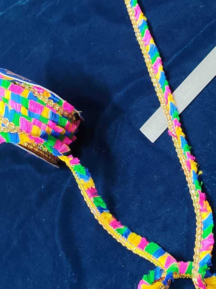 border multi colour lace