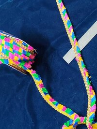 border multi colour lace