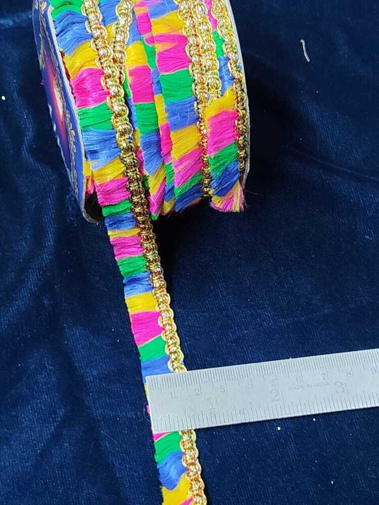 border multi colour lace
