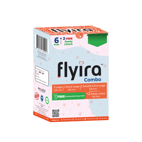 Flyira 100% Pure Cotton Ultra Thin Sanitary Pads - Age Group: Women